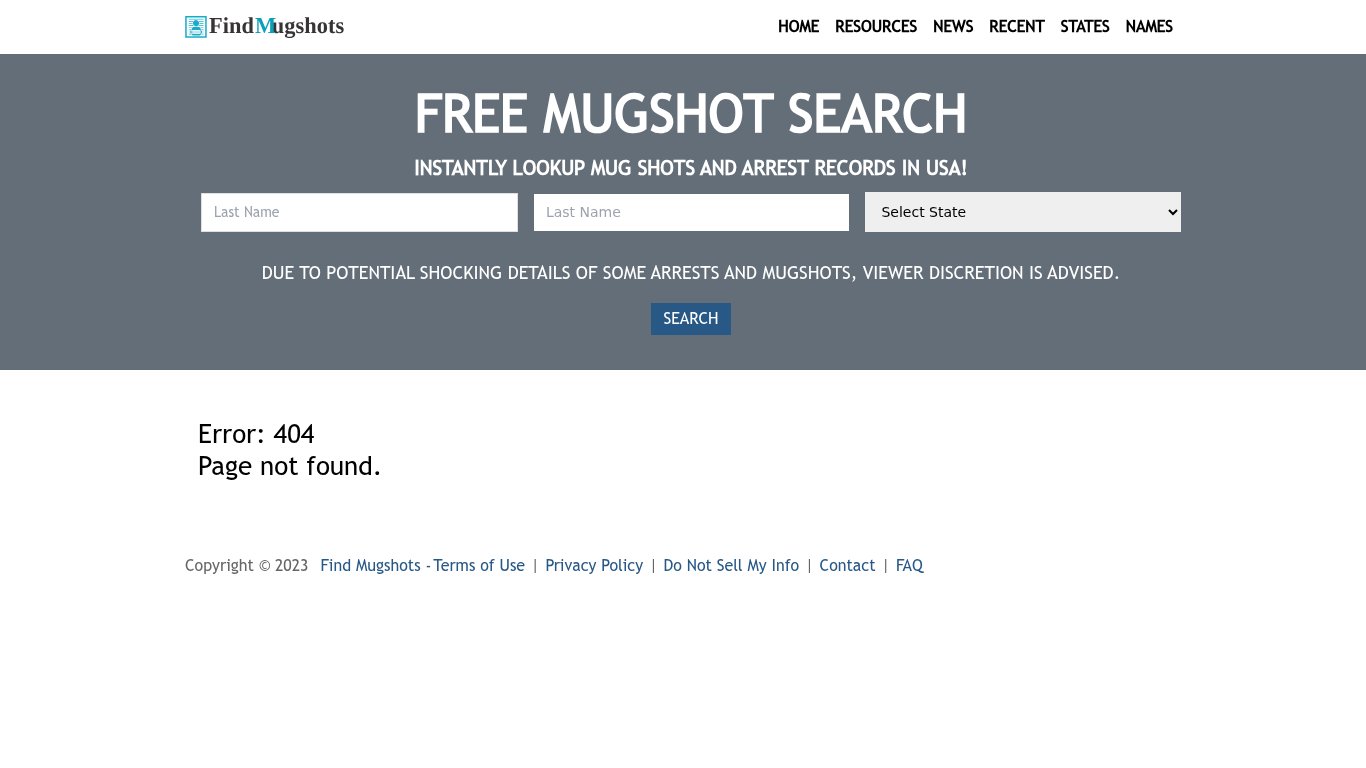 Find District Of Columbia Mugshots - Find Mugshots